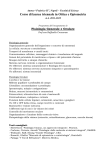 Fisiologia Generale e Oculare