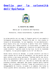 Omelia per la solennità dell`Epifania