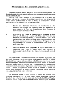 Differenziazione delle sindromi legate all`obesità