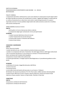 DIRITTO ED ECONOMIA PROGRAMMAZIONE DI DIPARTIMENTO