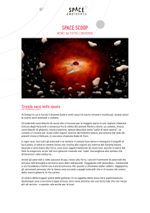 Tirando sassi nello spazio