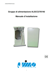 Gruppo di alimentazione ALSCC276V40 Manuale d`installazione