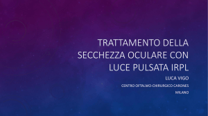 trattamento della secchezza oculare con luce pulsata irpl