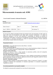 Microeconomia Avanzata