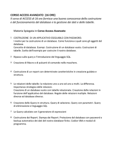 CORSO ACCESS AVANZATO