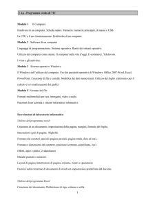 2 Ap - Programma svolto di TIC Modulo 1 Il Computer Hardware di