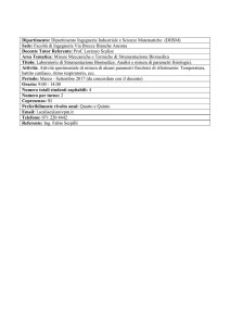 Dipartimento: Dipartimento Ingegneria Industriale e Scienze