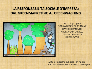 LA RESPONSABILITÀ SOCIALE D`IMPRESA: DAL