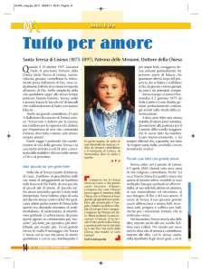 S. Teresa di Gesù Bambino: Tutto per amore