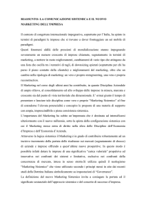 RIASSUNTO: LA COMUNICAZIONE SISTEMICA E IL