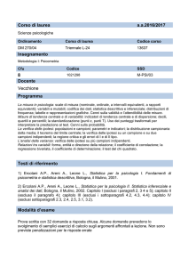 Corso di laurea aa2016/2017 Insegnamento 8 Docente Vecchione