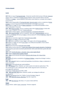 Curriculum Vitae - Cristina Gabetti