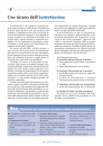 Uso sicuro dell`isotretinoina