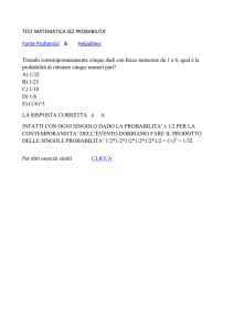 test matematica probabilita` 02