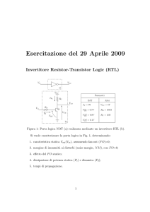 Esercitazione del 29 Aprile 2009