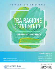 Programma Convegno Internazionale - "Tra ragione e sentimento: i