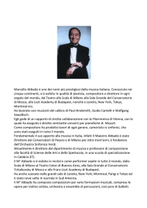 Marcello Abbado è uno dei nomi più prestigiosi della