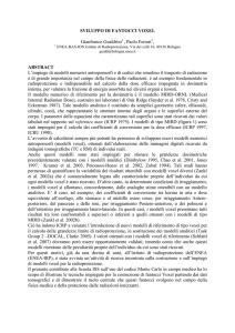 SVILUPPO DI FANTOCCI VOXEL Gianfranco Gualdrini1 , Paolo