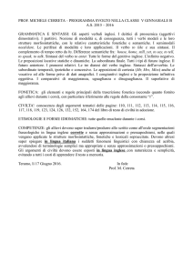 PROF. MICHELE CERRETA – PROGRAMMA SVOLTO NELLA
