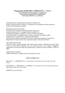 Ricerca operativa