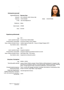 Curriculum Vitae Europass - mipa.unige.it