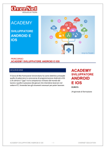 academy sviluppatore android e ios