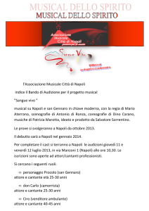 SANGUE VIVO. Il musical su Napoli e san Gennarox