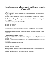 Installazione rete unibg-studenti con Sistema operativo Windows 10