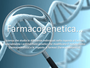 Scienza che studia le differenze individuali nella risposta ai farmaci