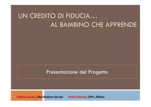 un credito di fiducia… al bambino che apprende