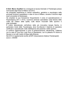 Il Dott. Marco Gualtieri ha conseguito la laurea triennale in