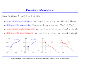 Esercizi - Dipartimento di Matematica