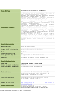 Nome dell`app Descrizione sintetica Specifiche tecniche Specifiche