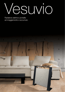 Radiatore elettrico portatile ad irraggiamento e accumulo