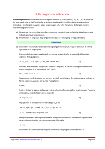 Sulle progressioni aritmetiche