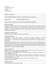 SAPIENZA Università di Roma DOCENTE
