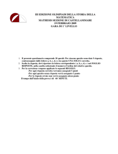 prova fase 1 - Sezione Mathesis di Castellammare di Stabia (NA)