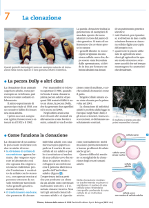 SCH 07 La clonazione-SdN - Zanichelli online per la scuola