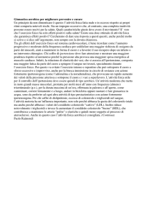 Ginnastica aerobica per migliorare prevenire e curare Un principio