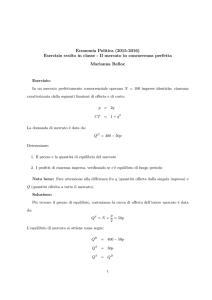 Mercato concorrenziale - Dipartimento di Economia e Diritto