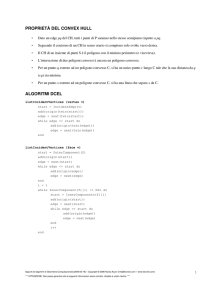 Appunti ed algoritmi di Geometria Computazionale