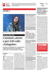 Cantante, attore e per 530 volte «Gringoire»
