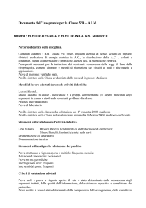 Documento dell`Insegnante per la Classe 5°B