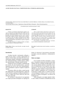 ALGIE CRANIO-FACCIALI - Acta Medica Mediterranea