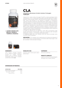 Integratore alimentare di Acido Linoleico Coniugato