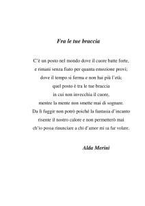 Fra le tue braccia - Comune di Bellano