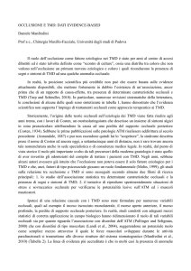 OCCLUSIONE E TMD - GAO - Gruppo Aggiornamento Odontoiatrico