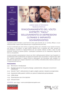 RINGIOVANIMENTO DEL VOLTO: DISTRETTI “FACILI