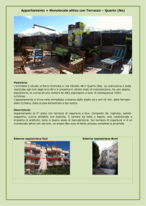 Appartamento + Monolocale attico con Terrazzo Quarto (Na)