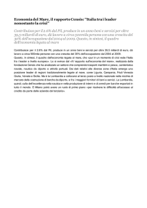 Economia del Mare, il rapporto Censis